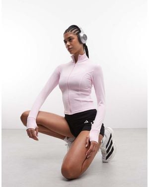 adidas Originals Adidas Training Workout Essentials Knitted Jacket - Pink