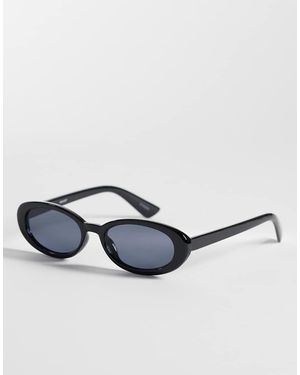 Pieces Oval Sunglasses - Blue