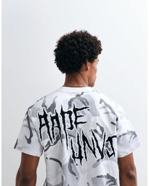 Aape By A Bathing Ape Aape by a bathing ape oversize-t-shirt mit weißem tarnmuster