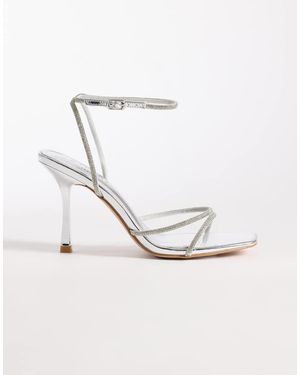 SIMMI Simmi London Judy Embellished Heeled Sandals - White
