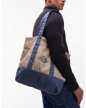 Dickies Logo Canvas Tote Bag - Blue