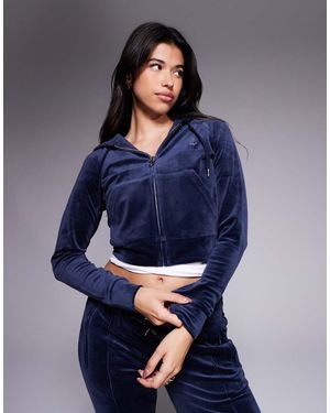 Juicy Couture Hoodie Met Rits - Blauw