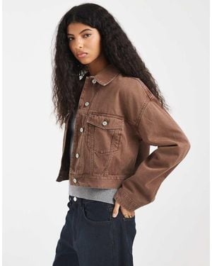 Tommy Hilfiger Essential Trucker Jacket - Brown
