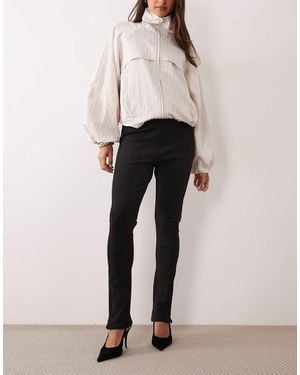 ASOS Skinny Bandage Broek Met Ritsdetail - Zwart