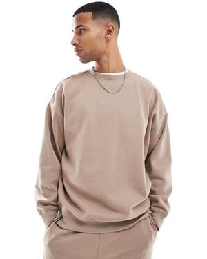 Threadbare Sudadera Extragrande De (Parte De Un Conjunto)-Beis Neutro - Gris