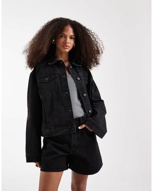 ASOS Oversized 90's Denim Jacket - Black