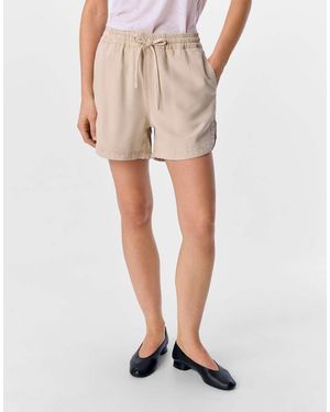 Object Pantalones Cortos Vaqueros Color Crema De -Blanco - Neutro
