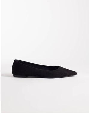 ASOS Lucky Pointed Ballet Flats - White