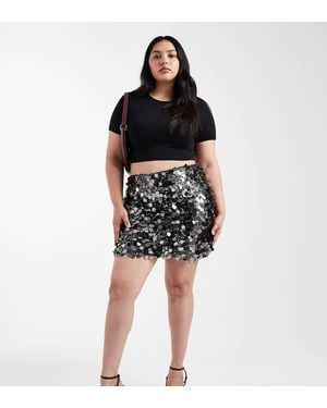 ONLY Disc Sequins Mini Skirt - Black