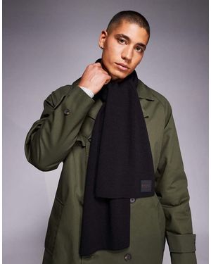 BOSS Bufanda Negra Foxon De - Gris