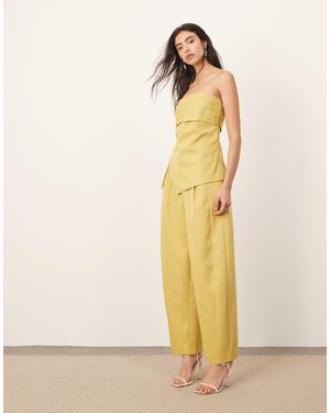ARRANGE Tailored Barrel Pants - Natural