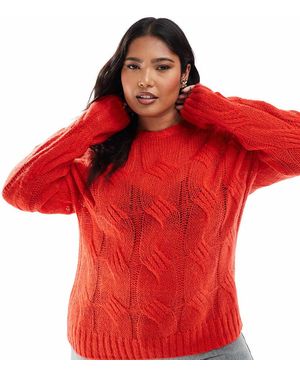 Glamorous Crew Neck Jumper - Red