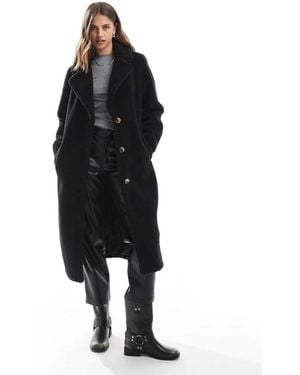 Threadbare Cappotto Lungo - Nero