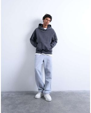 TOPMAN Joggingbroek Met Rechte Pijpen - Blauw