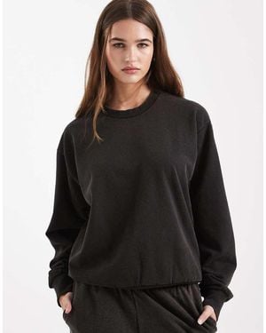 Pieces Oversized Sweatshirt - Black