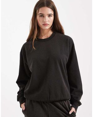 Pieces Oversized Sweatshirt - Zwart