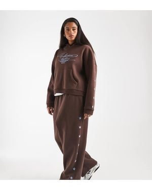 Collusion Plus Star Logo joggers Co-ord - Brown