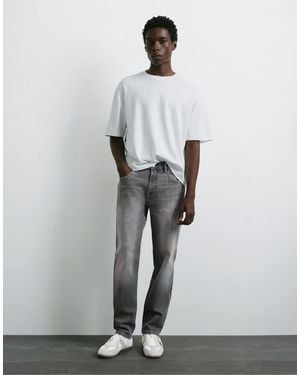 Pull&Bear – schmal geschnittene jeans - Grau