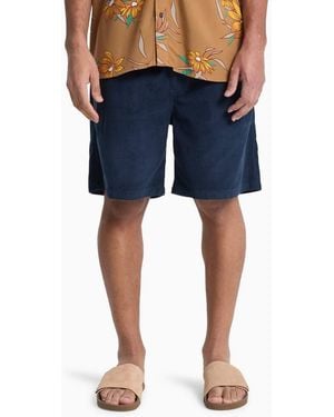 Quiksilver Taxer 18" Corduroy Walkshorts - Blue