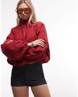 Collusion Chambray Micro Shorts - White