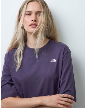 The North Face Essential simple dome logo boxy t-shirt mit kurzen ärmeln - Lila