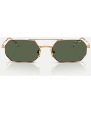 Vogue Occhiali Da Sole Irregolari Polarizzati Rosa Con Lenti Verdi - Verde
