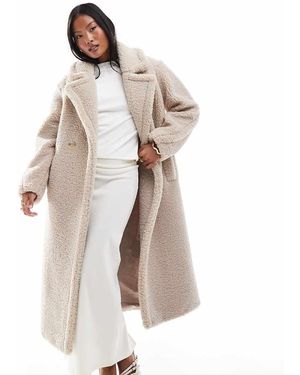 Forever New Teddy Maxi Coat - White