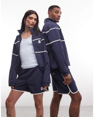 Reebok – shorts aus webstoff - Blau