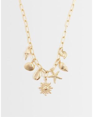 ONLY Collar Con Charms De Conchas De - Blanco
