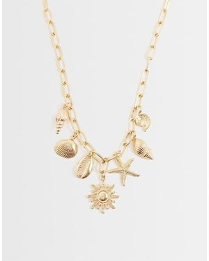 ONLY Sea Shell Charm Necklace - White