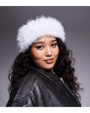 Kaiia Exclusive Faux Fur Headband - Grey