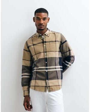Barbour Dunoon Long Sleeve Tailored Tartan Check Shirt - Natural