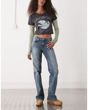 Weekday Tension Slim Fit Bootcut Flare Jeans - Blue
