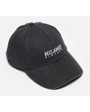 Reclaimed Vintage Unisex Logo Cap - Black