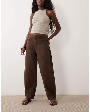 Jdy Susie Barrel Jeans - Brown