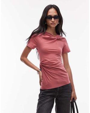 & Other Stories Top With Knotted Wrap Detail - Red