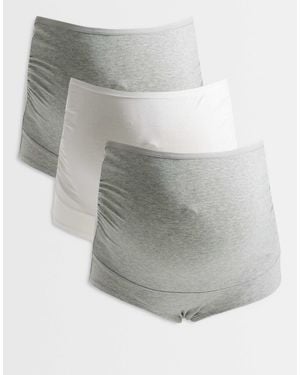 Lindex – mom – 3er-pack umstands-unterhosen - Grau