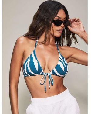 KBX Swim Essentials Non-Wired Triangle Bikini Top - Blue