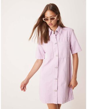 OMNES Olivia Denim Dress - Pink