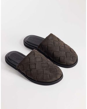 ASOS Woven Mule Sandals - Brown
