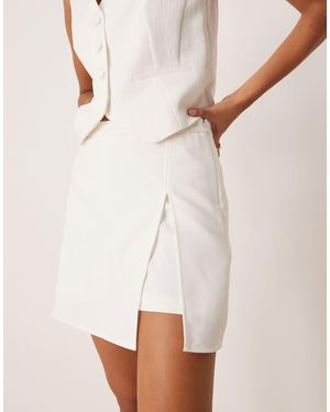 Pimkie Tailored Mini Side Split Skort - Natural