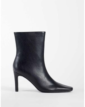 Public Desire Botines De Tacón Altos Pixar Con Punta Cuadrada En - Azul
