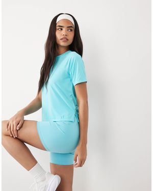 4505 Nylon Performance Mesh Quick Dry Running T-Shirt - Blue