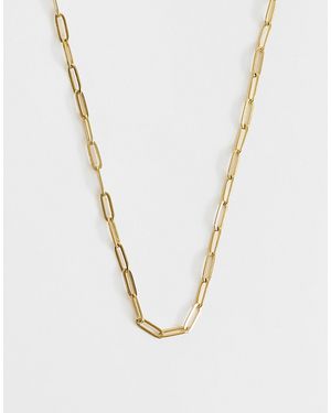ASOS Asos design curve halskette mit papierketten-gliedern - Mettallic