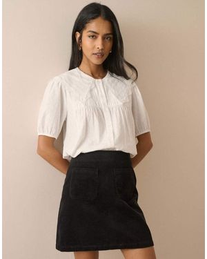 Nobody's Child Cord Patch Pocket Mini Skirt - Natural