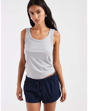 Hollister Mini Boxer Pyjama Shorts - White