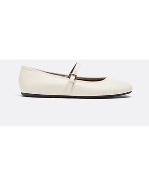 Stradivarius Ballerine Mary Jane Basic - Bianco