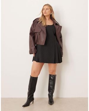 ASOS Asos design curve – elegantes minikleid - Grau