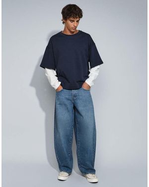 Only & Sons Vaqueros Kayce De Corte Barrel En - Azul