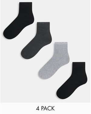 Lindex Set Van 4 Paar Enkelsokken - Meerkleurig